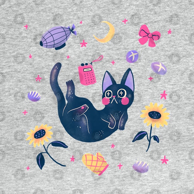 Jiji The Black Cat Fanart by MatoMato Atelier